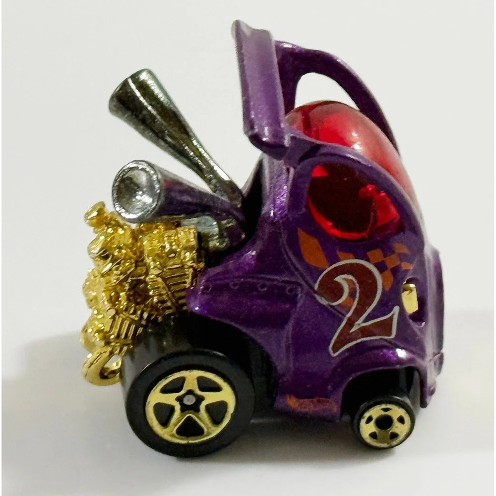 Hot Wheels‎ Hyper Mite Toy Car Kids 1:64 Purple Gold Engine 2000 Diecast Car